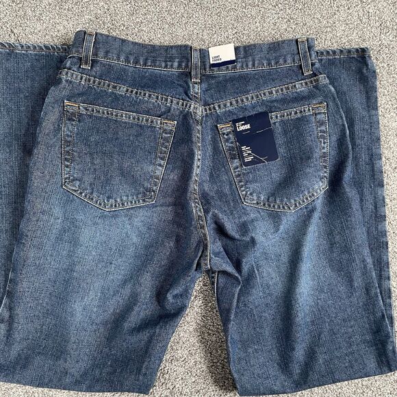 Gap Loose Fit Straight Leg Women's Jeans Blue Faded Denim Size 8 Regular NEW - Picture 3 of 12